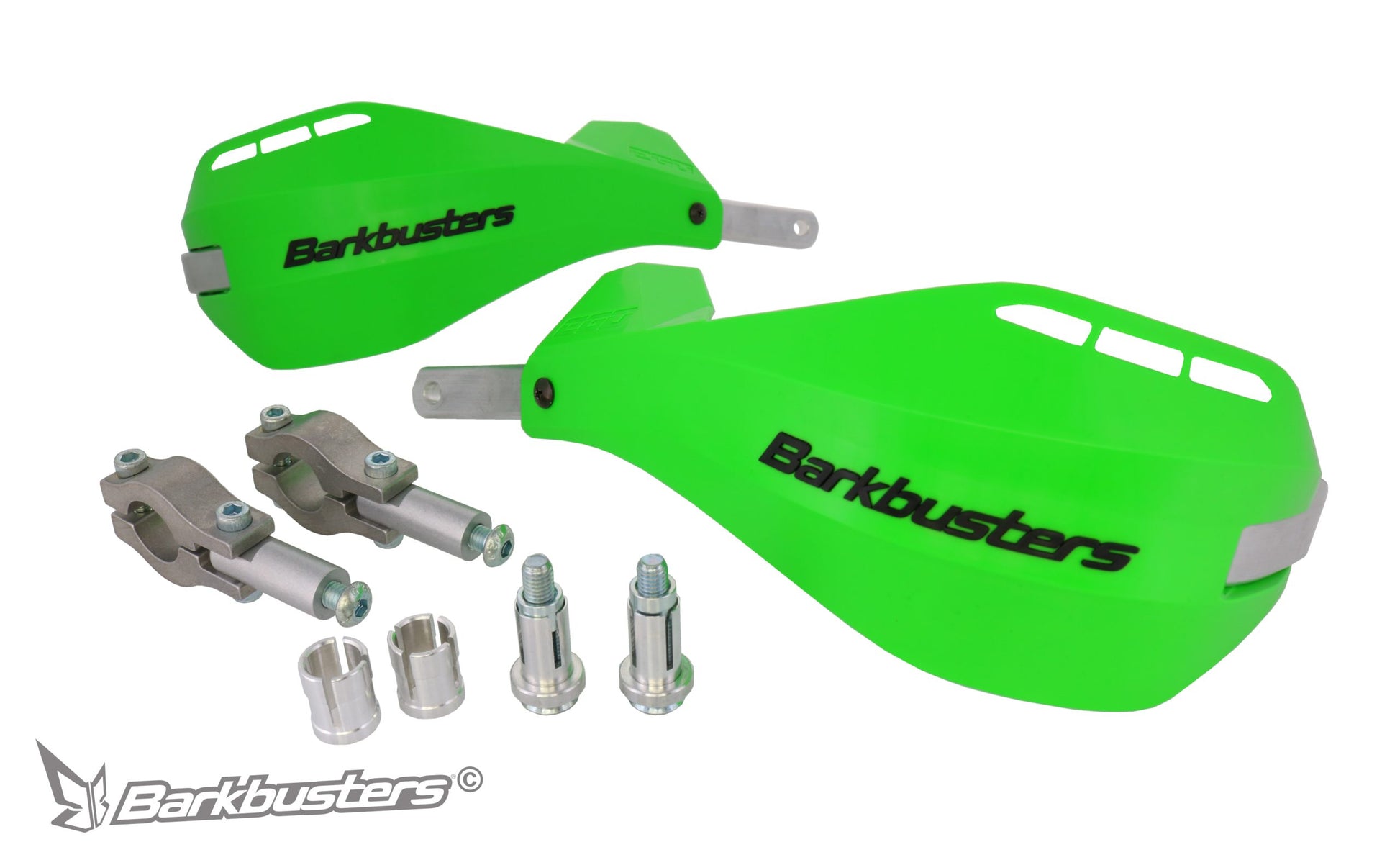 Barkbusters EGO Handguard-Standard Fitting Kit (Straight 22mm)-(Green)-EGO-201-00-GR