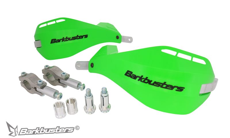 Barkbusters EGO Mini Handguard – Two Point Mount (Straight 22mm) - Green EGO-204-GR