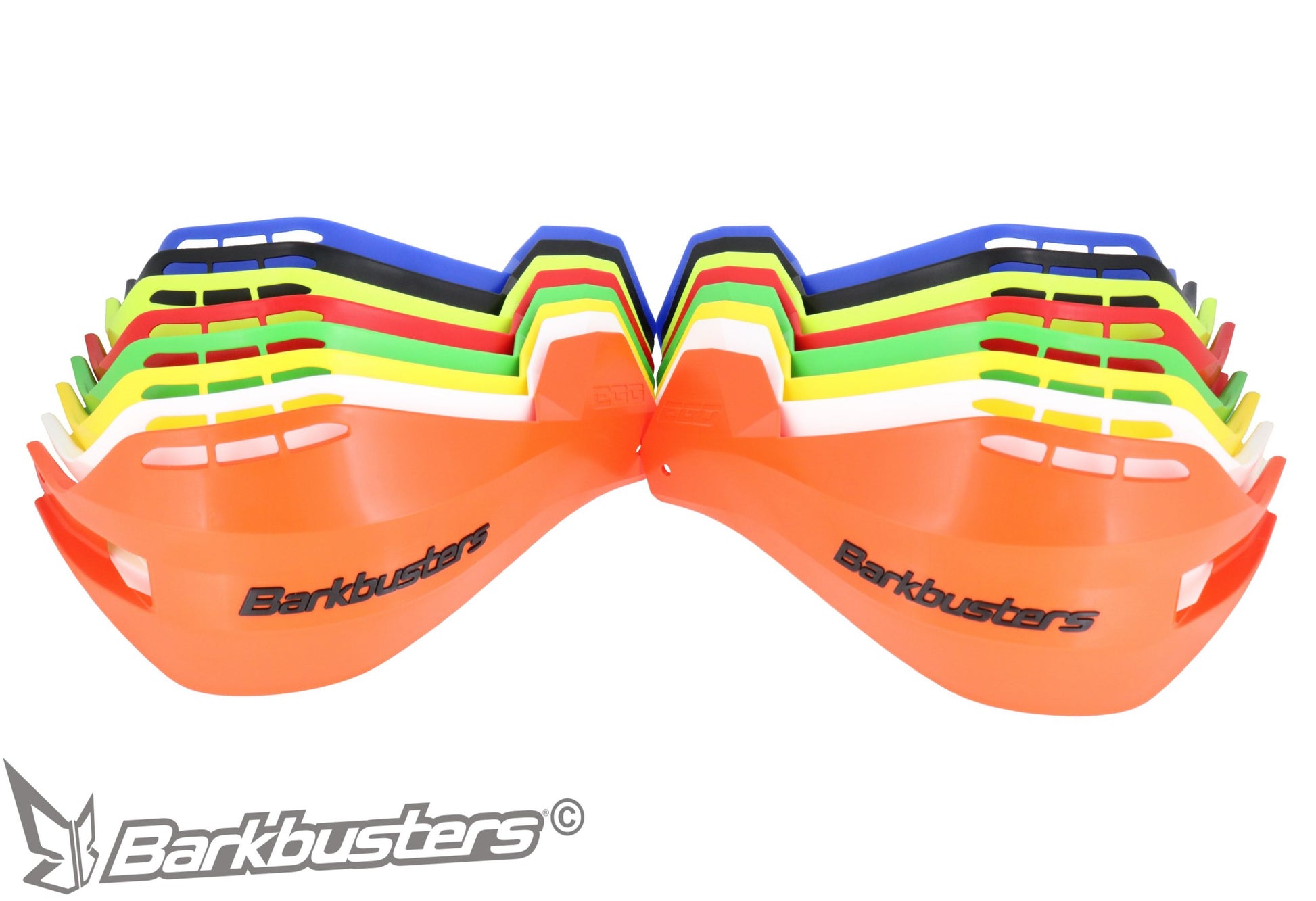 Barkbusters VPS Plastic Guards Only-Green(with deflectors in Black)-VPS-003-01-GR