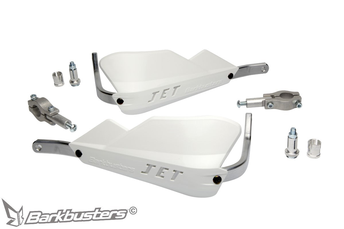 Barkbusters JET Handguard-Two Point Mount (Straight 22mm)-(White)-JET-001-WH