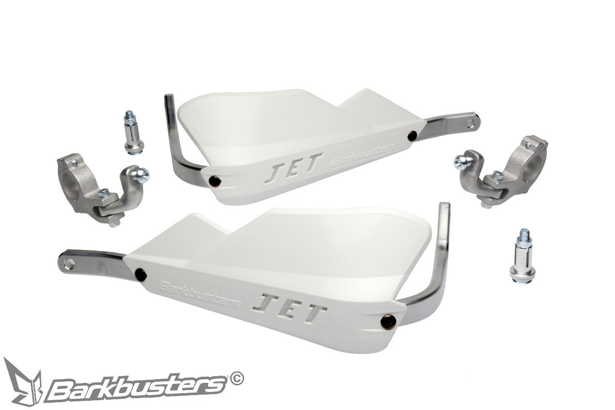 Barkbusters JET Handguard – Two Point Mount (Tapered)-(White)-JET-002-WH