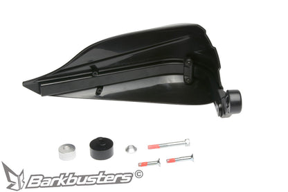 Barkbusters Storm Handguard - Single Point Bar End Mount (Threaded) - Black - STM-007-02-BK
