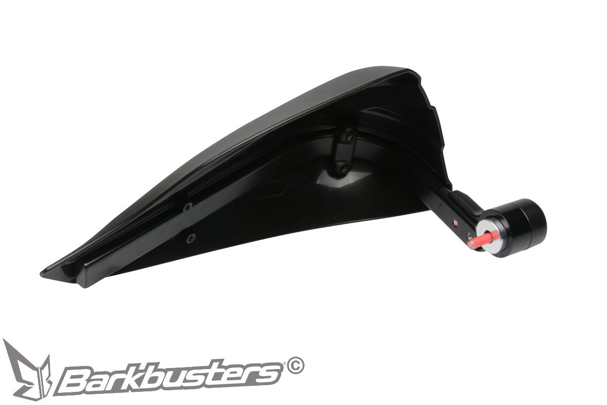 Barkbusters Storm Handguard - Single Point Bar End Mount (Threaded) - Black - STM-007-02-BK