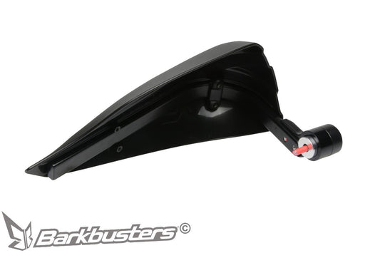 Barkbusters Storm Handguard - Single Point Bar End Mount (Threaded) - Black - STM-007-02-BK