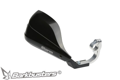 Barkbusters Storm Handguard - Single Point Clamp Mount (22mm)-Black-STM-001-00-BK