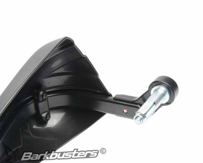 Barkbusters Storm Handguard – Single Point Bar End Mount For Hollow Handlebars – Black - STM-005-02-BK
