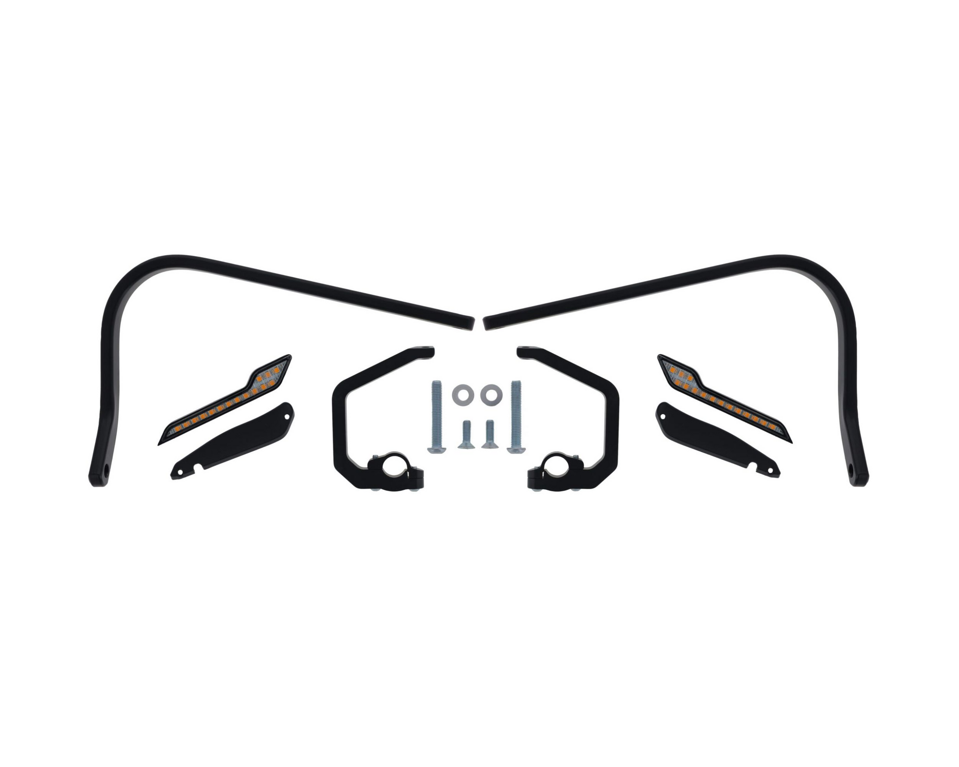 Barkbusters Hardware Kit for BMW R 1300 GS/GSA – Two Point Mount with LED Sequential Indicators - BHG-133-00-BK 