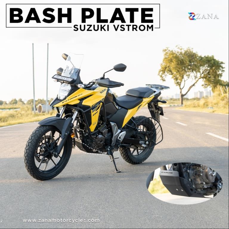 Bash Plate Black Aluminium for V-Strom 250 - ZANA, ZI-8227