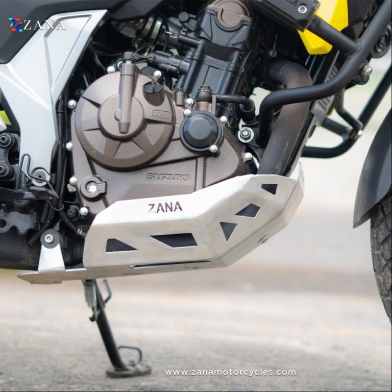Bash Plate MS Silver for Suzuki Vstrom 250 - ZANA - ZI-8237 - Riders Junction