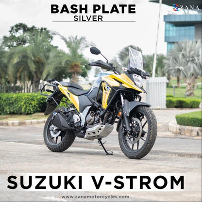 Bash Plate MS Silver for V-STROM 250