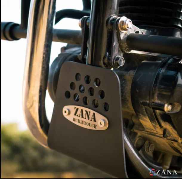 Bash Plate For Honda CB 350 2025 (Aluminum, Black)-ZI-8065