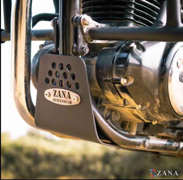 Bash Plate For Honda CB 350 2025 (Aluminum, Black)-ZI-8065