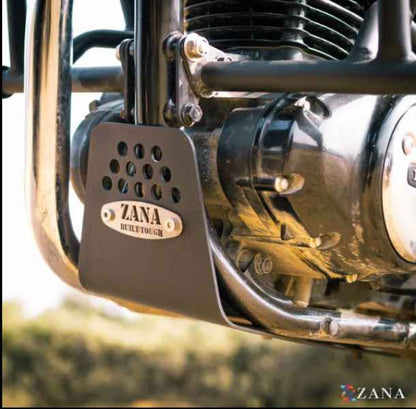 Bash Plate For Honda CB 350 2025 (Aluminum, Black)-ZI-8065