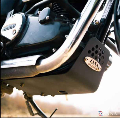 Bash Plate For Honda CB 350 2025 (Aluminum, Black)-ZI-8065
