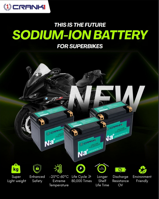 Battery For Triumph Street Triple 765 RS (2021 Onwards) - CRX10S - Sodium-Ion - Factory Activated - CRANK1