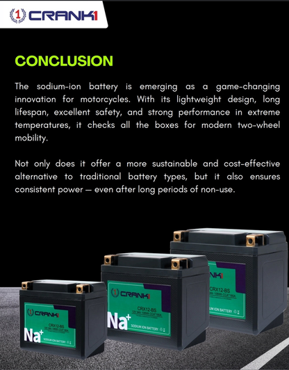 Battery For Triumph Street Triple 765 RS (2021 Onwards) - CRX10S - Sodium-Ion - Factory Activated - CRANK1