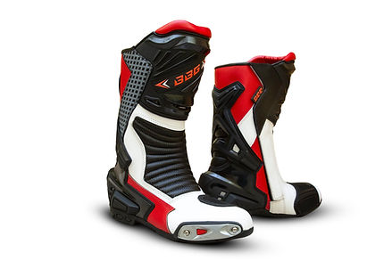 Biking Brotherhood Race Pro Boot (White & Red)