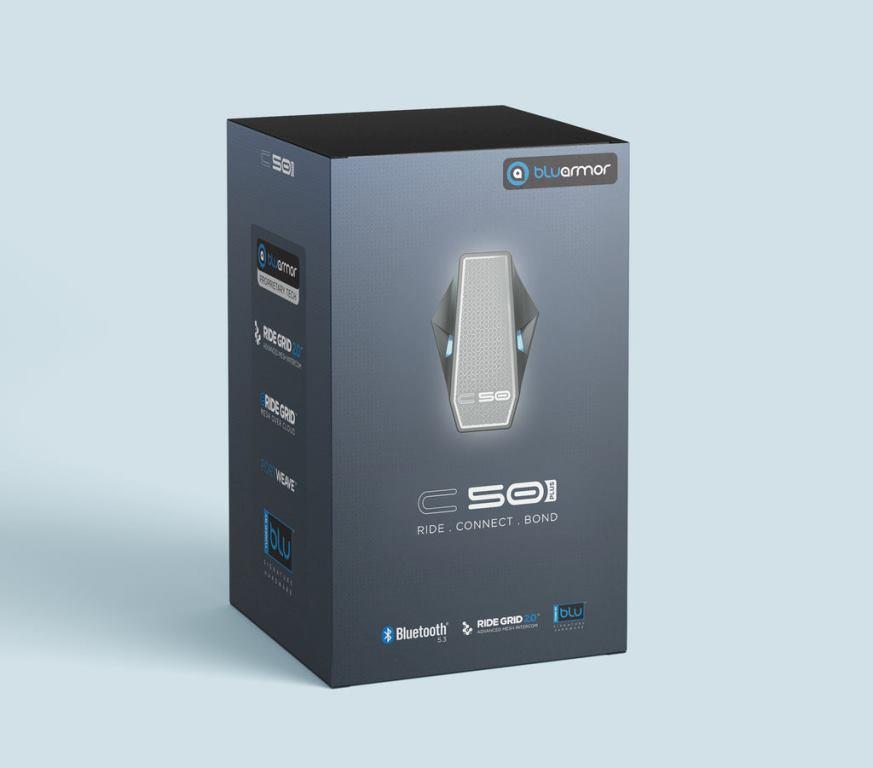 Bluarmor C50Plus Helmet Bluetooth intercom system
