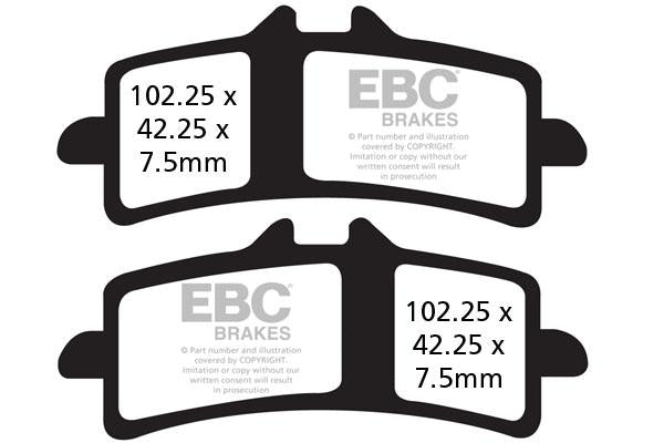 Brake Pads - EPFA447HH Extreme Pro PER ROTOR - EBC - Riders Junction