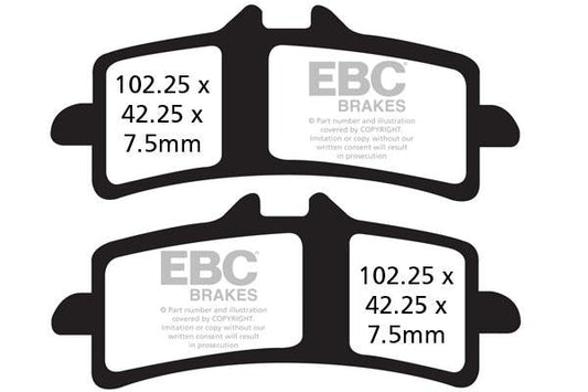 Brake Pads - EPFA447HH Extreme Pro PER ROTOR - EBC - Riders Junction