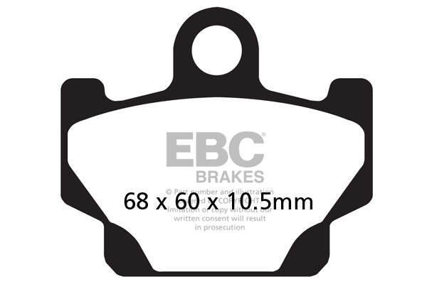 Brake Pads - FA081 Organic Rear - EBC - Riders Junction