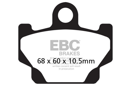 Brake Pads - FA081 Organic Rear - EBC - Riders Junction