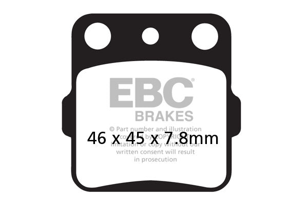 Brake Pads - FA084TT Carbon Rear - EBC - Riders Junction