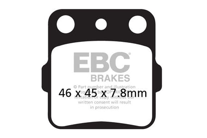 Brake Pads - FA084TT Carbon Rear - EBC - Riders Junction