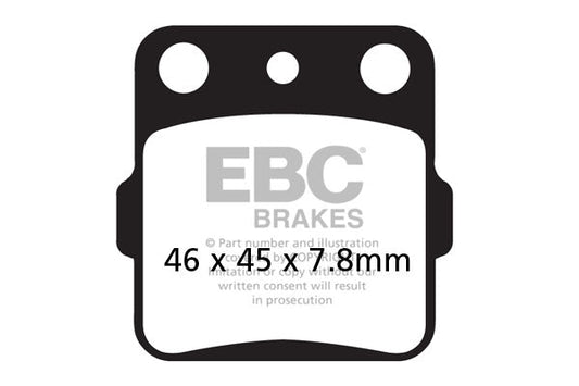 Brake Pads - FA084TT Carbon Rear - EBC - Riders Junction