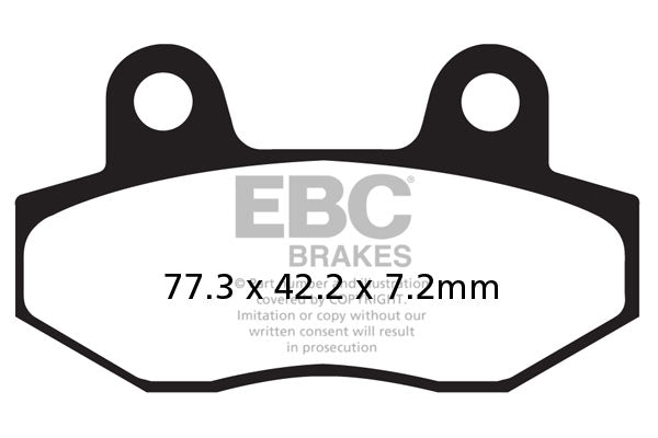 Brake Pads - FA086HH Fully Sintered - EBC Rear - Riders Junction