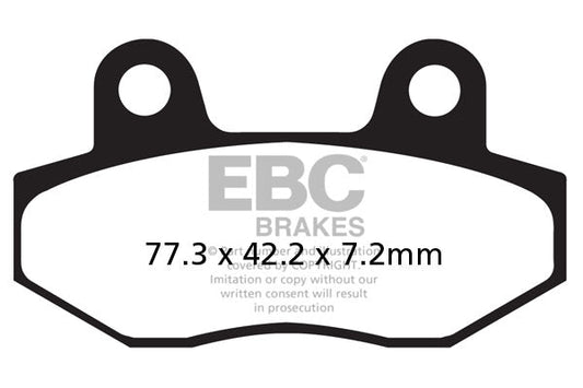 Brake Pads - FA086HH Fully Sintered - EBC Rear - Riders Junction