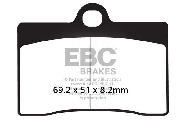 Brake Pads - FA095V Semi Sintered- EBC Front - Riders Junction