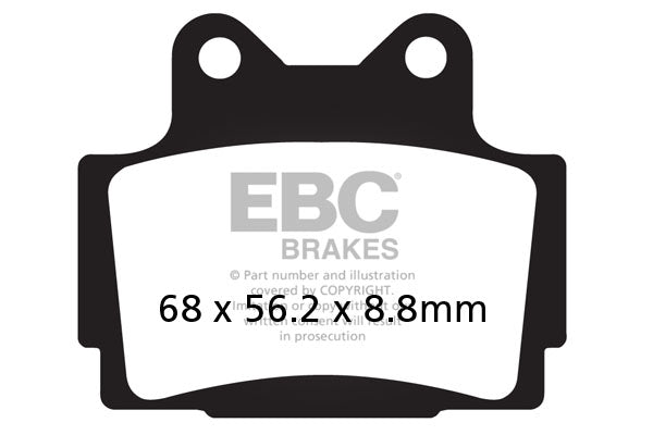 Brake Pads - FA104 Organic - EBC - Riders Junction