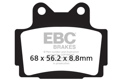 Brake Pads - FA104 Organic - EBC - Riders Junction