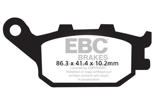 Brake Pads - FA174V Semi Sintered - EBC-REAR - Riders Junction