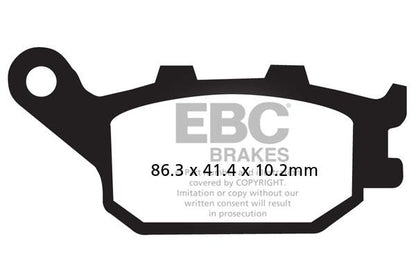 Brake Pads - FA174V Semi Sintered - EBC-REAR - Riders Junction
