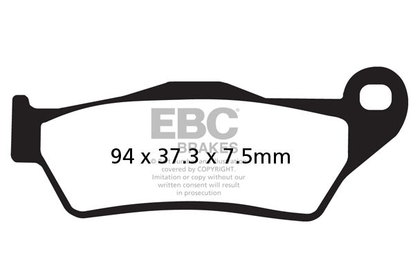 Brake Pads - FA181TT Carbon - EBC Front - Riders Junction