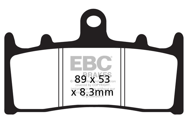 Brake Pads - FA188HH Fully Sintered - EBC Front - Riders Junction