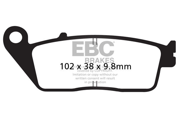Brake Pads - FA196HH Fully Sintered - EBC - Riders Junction