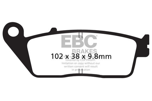 Brake Pads - FA196HH Fully Sintered - EBC - Riders Junction
