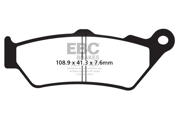Brake Pads - FA209-2V Semi Sintered - EBC - Riders junction