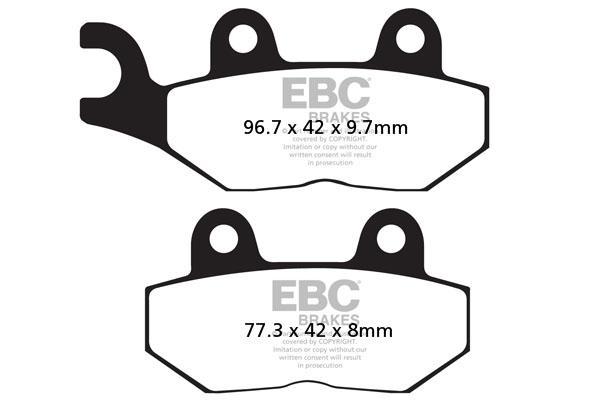 Brake Pads - FA214-2 Organic - EBC - Riders Junction
