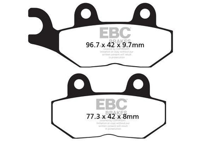 Brake Pads - FA214-2 Organic - EBC - Riders Junction