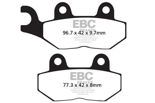 Brake Pads - FA214-2 Organic - EBC - Riders Junction