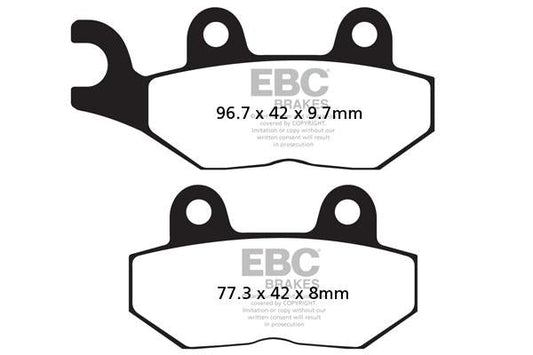 Brake Pads -FA214-2HH Fully Sintered - EBC - Riders Junction