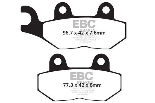 Brake Pads - FA214HH Fully Sintered - EBC - Riders Junction