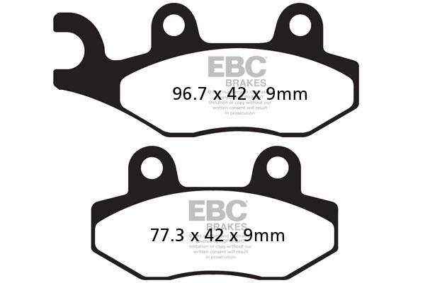 Brake Pads - FA228 Organic - EBC - Riders Junction