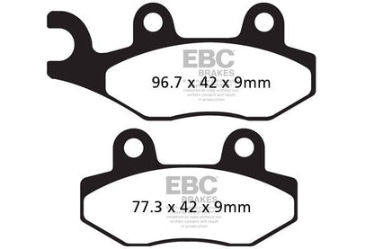 Brake Pads - FA228 Organic - EBC - Riders Junction