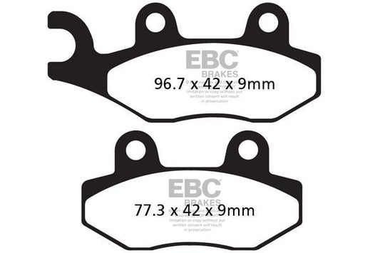 Brake Pads - FA228 Organic - EBC - Riders Junction