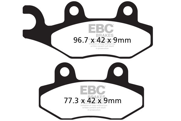 Brake Pads - FA228HH Fully Sintered - EBC - Riders Junction